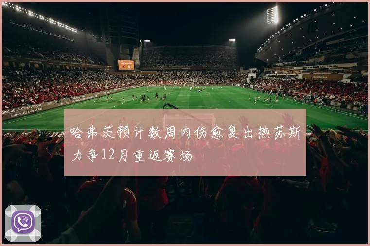 哈弗茨预计数周内伤愈复出热苏斯力争12月重返赛场